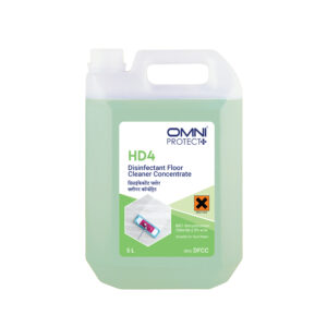OMNI PROTECT+HD4 Disinfectant Floor cleaner Concentrate, BKC, Benzalkonium Chloride 2.5% W/V Solution