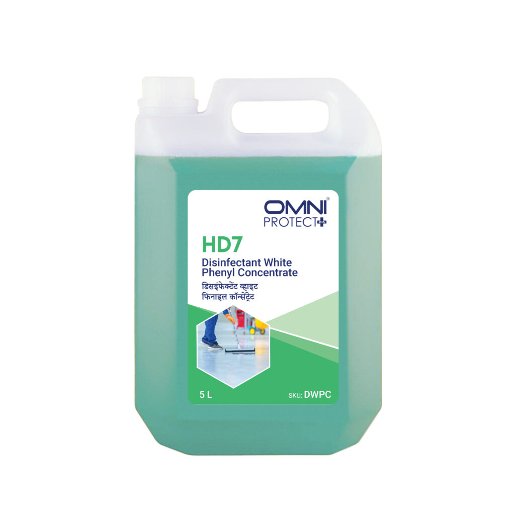 OMNI PROTECT+HD7 Disinfectant White Phenyl concentrate, PINE OIL, NONYL PHENOL ETHOXYLATED BLEND