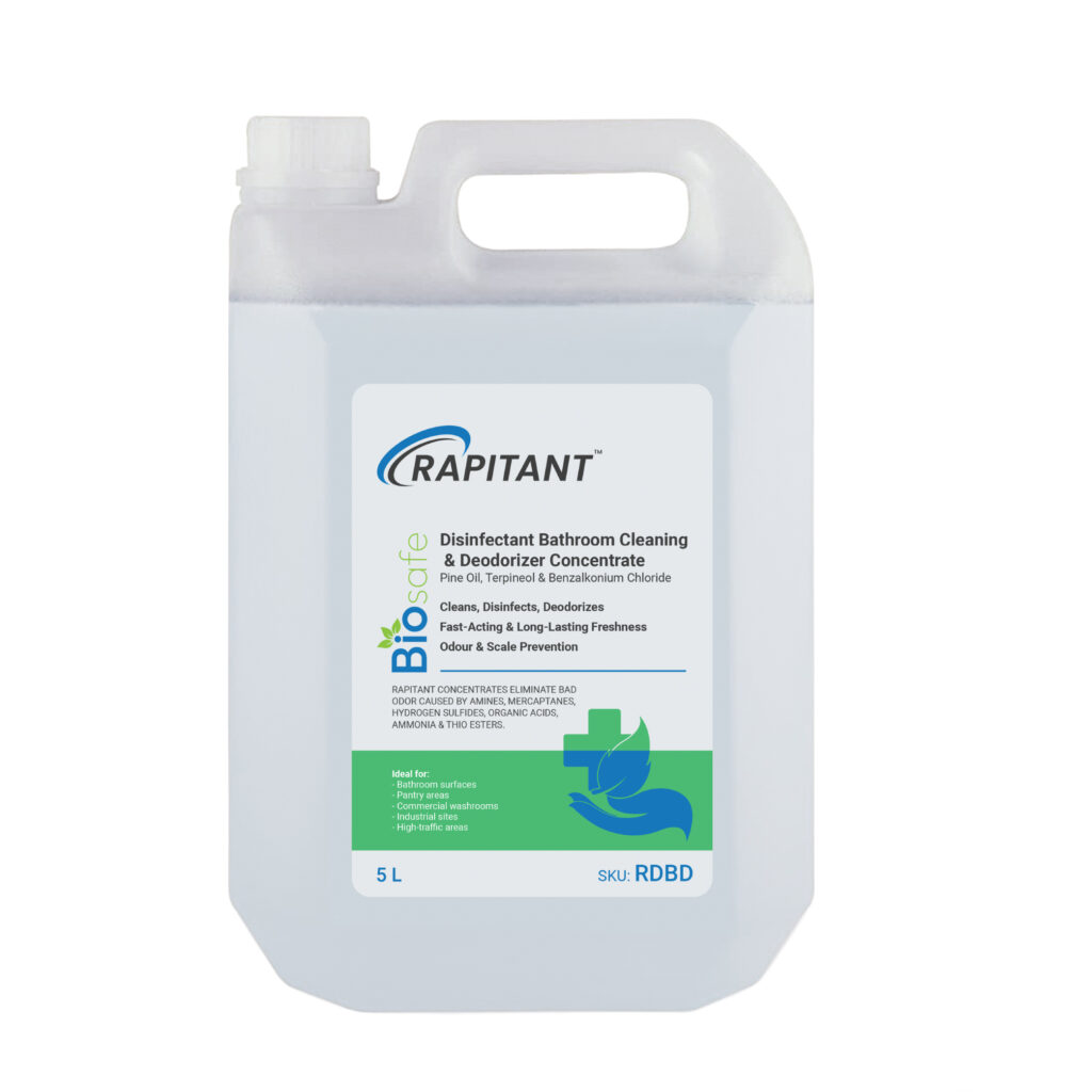 RAPITANT – BIO safe Disinfectant Bathroom cleaning & deodorizer Concentrate pine OIL, Terpineol, & Ethyl Alcohol